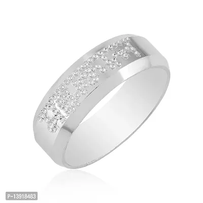 morir 6mm Silver Plated Mahakal Engraved Finger Ring Simple Plain Band Ring For Men Women