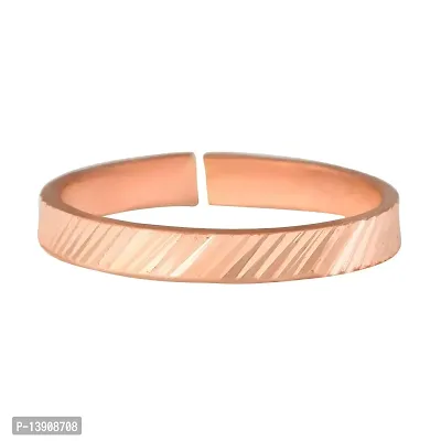 Morir Simple and Sober Pure Copper Health Benificial Adjustable Free Size Finger Ring Challa Tamba Ring Copper Ring for Unisex