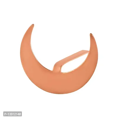 Morir Copper Big and Small Size Crescent Shaped Chatrapati Shivaji Maratha Chandrakor Teeka Tilak Applicator Tool for Men and Women (Pack of 2)-thumb2