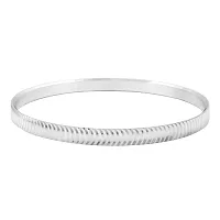 morir Silver Plated Round Kada/Kara Bangle Bracelet for Men or Women-thumb1