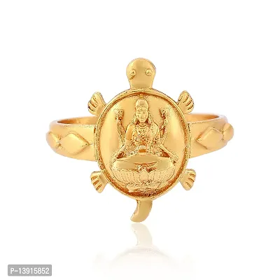 Divine 22KT Gold Goddess Lakshmi Ring