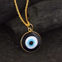 morir 2 Pieces Evil Eye Blue Glass Pendant Chain Necklace Evil Eye with Rudraksha Bracelet Set For Men Women Family Friends-thumb3