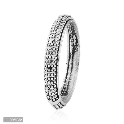 morir Oxidized Silver Finish Fidget Finger Band Ring for Women Men-thumb2