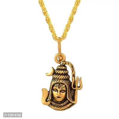 Buy online Gold Brass Pendant With Chain For Men & Women from