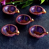 morir 11 Pc Set Handmade Terracotta Earthen Oil Lamp Diyas Natural Mitti Welcome Deepawali Decoration Indian Gift Item Clay Diya Diwali Dia-thumb3