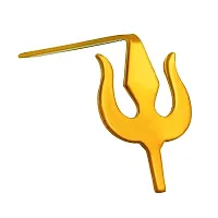 Morir Copper Trishul Trident Tilak Design Bindi Tika Teeka Bindi Applying Tool Stamps Hindu Symbols Deity Ornament for Men and Women-thumb2