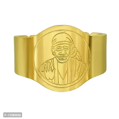 fcity.in - Men Rings Gents Ring Vfj Lord Sai Baba And Ganesha Gold Plated  Alloy