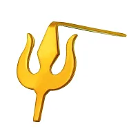 Morir Pack of 10 Golden Spiritual Charm Forehead Tilak/Teeka Puja Tool Hindu Deity Ornaments for Men Women Teen Girls Kids (Small Size)-thumb2