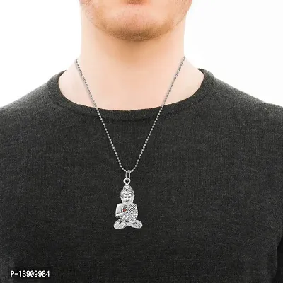 Buy 23.6 Buddha Necklace, Men Dragon Head Amulet Brass Pendant Beeds King  Chain Religious Yoga Meditation Totem Extender Chain Lucky Protection  Online in India - Etsy