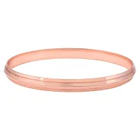 morir Copper Coated 7mm Conical Design Health Benificial Bangle Kada Jewellery for Women And Men-thumb1