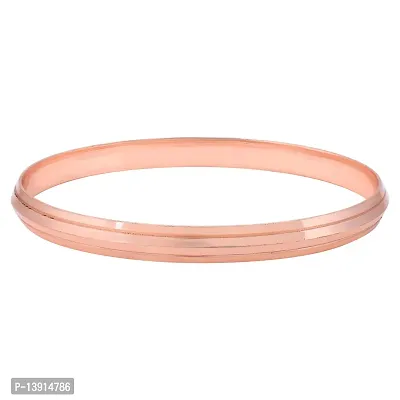 morir Copper Coated 7mm Conical Design Health Benificial Bangle Kada Jewellery for Women And Men-thumb2