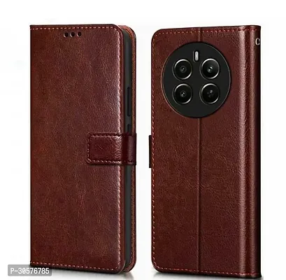 Cover for  Realme Narzo 70 Leather Finish Card Pockets Wallet Cover-thumb0