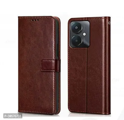 Cover Case Cover for Mi 13C 4g  5g Flexible  Leather Finish Card Pockets Wallet Cover-thumb0