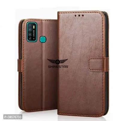 Cover Case Cover Infinix Hot Flexible  Leather Finish Card Pockets Wallet Cover-thumb0