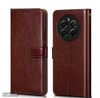 Cover for  Realme 12 plus  Leather Finish Card Pockets Wallet  Cover-thumb0