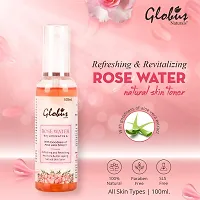 Globus Naturals Rejuvenating Rose Water With Goodness Of Aloe Vera Extract 100Ml (Pack Of 2)-thumb1