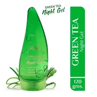 Globus Naturals Green Tea Moisturizing  Soothing Night Gel 100 Gms 100% Natural | Paraben Free | Sls Free | All Skin Types-thumb1