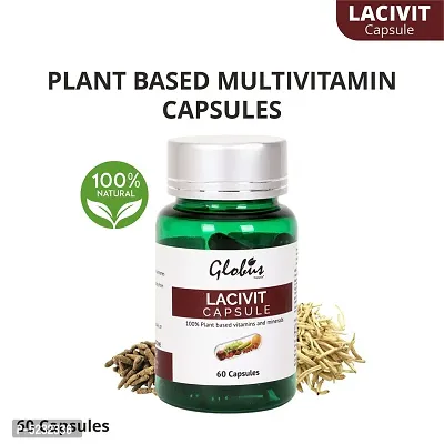Globus Naturals Lacivit Plant Based Multivitamin Capsules (60 Cap)-thumb0