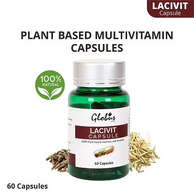 Globus Naturals Lacivit Plant Based Multivitamin Capsules (60 Cap)