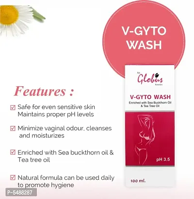 Globus V-Gyto wash enriched with Sea Buckthorn oil  Tea Tree oil 100 ml (Pack Of 2)-thumb3