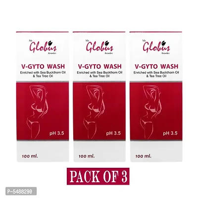Globus V-Gyto wash enriched with Sea Buckthorn oil  Tea Tree oil 100 ml (Pack Of 3)-thumb2