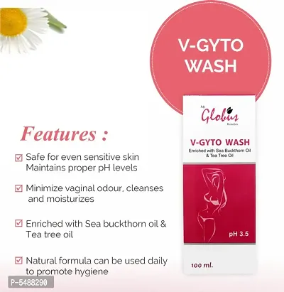 Globus V-Gyto wash enriched with Sea Buckthorn oil  Tea Tree oil 100 ml (Pack Of 3)-thumb3