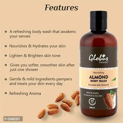 Globus Naturals Nourishing Almond Milk Body wash 300 ml-thumb3