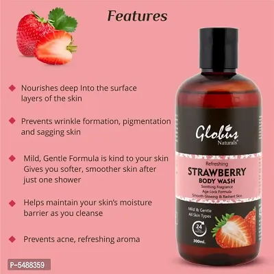 Globus Naturals Refreshing Strawberry Body wash 300 ml-thumb3