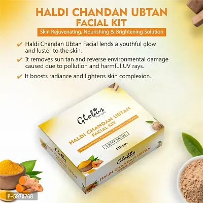 Globus Naturals Haldi Chandan Ubtan Brightening Lightening Facial Kit 110 g
