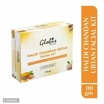 Globus Naturals Haldi Chandan Ubtan Brightening Lightening Facial Kit 110 g-thumb2