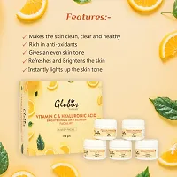 Globus Naturals Anti-Ageing Hyaluronic Acid and Vitamin C Lightening Brightening Facial Kit For Beautiful  Glowing Skin 110 g-thumb3