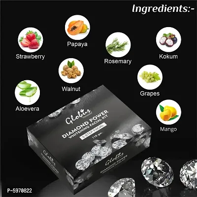 Globus Naturals Lightening Diamond Facial Kit For Skin Tightening and Ultra Glow 110 g-thumb3