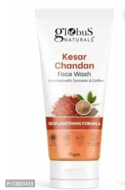 Natural Kesar Chandan Skin Lightening  Tan Removal Face wash, 75 gm