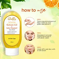 Globus Remedies Hyaluronic Acid  Vitamin C Face wash 100 ml-thumb4