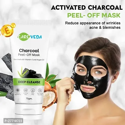 CareVeda Charcoal Peel Off Mask, 75gm-thumb4