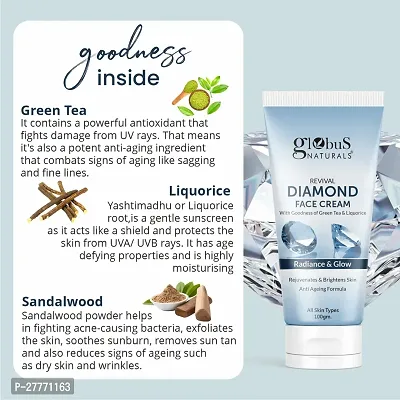 Globus Naturals Revival Diamond Face Cream, Suitable For All Skin Types, 100 gm-thumb4