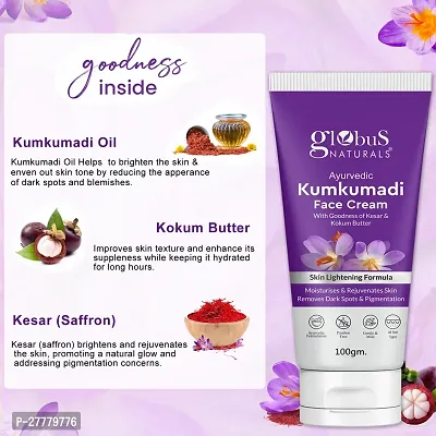 Globus Naturals Ayurvedic  Kumkumadi Skin Lightening Face Cream, 100gm-thumb5