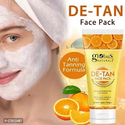 Globus Naturals De Tan Face Pack, Suitable For All Skin Types, 100gm-thumb2