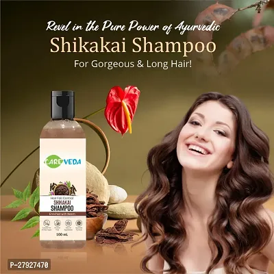 CareVeda Hair-Fall Control Shikakai Shampoo, 100 ml-thumb2