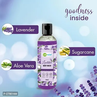 CareVeda Herbal Lavender Body Wash 100 ml-thumb4