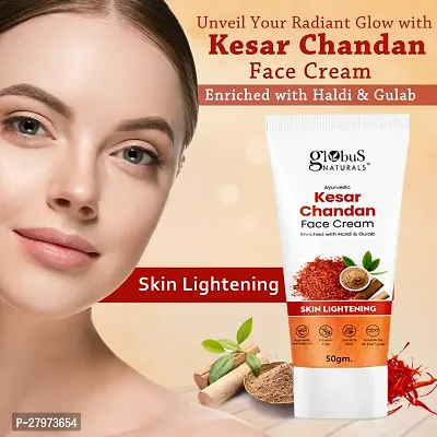 Daily Glow Kesar Chandan Face Cream with SPF, Skin Lightening Formula For All Skin Types, 50 gm-thumb2