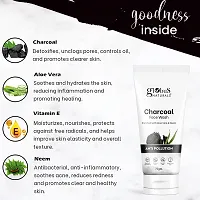 Globus Naturals Charcoal Face Wash, Charcoal Men Facial Kit  Beard Oil Set of 3, For Men, 165 gm-thumb1