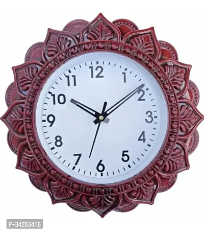 Designer Brown Plastic Analog Wall Clock-thumb0