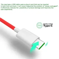 Nirsha 65W 50W 30W / 6.5A / 6A / SUPERVOOC/VOOC/SUPERDART/Quick Fast Charging Type C Data Cable (Compatible with Realme Narzo 20 Pro/Narzo/Narzo 30 Pro 5G / X7 / X7 Pro / X7 Max 5G) (Red)-thumb2