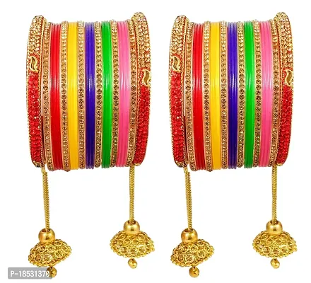 Nirsha Royal Design stylist choora/ chura for Dulhan/ Bridle for Girls and Women (Short, 2.4)