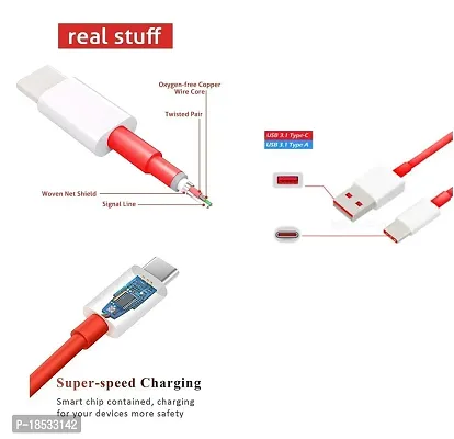 Nirsha Dash Type C Fast Charging Cable Compatible for One Plus 6T / 6/ 5T /5 / 3T / 3 (Cable)-thumb4