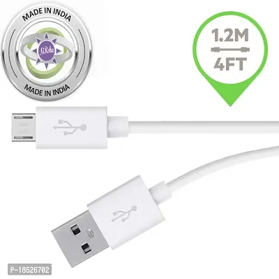Fast Charging  Data Cable for Samsung Galaxy S7/ Galaxy S7 Edge/Galaxy J1 Nxt/Galaxy Tab E 8.0/ Galaxy J1 Micro USB Data Cable/Quick Fast Charging Cable/Transfer Android V8 Cable (2.4 Amp White)-thumb2