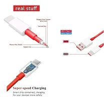 Nirsha Type-C USB Cable for OnePlus 8T /, OnePlus Nord/OnePlus Z/USB Cable Original Like Charger Cable | Data Sync Cable | Rapid Quick Dash Fast Charging Cable | Type C to USB-A Cable-thumb3