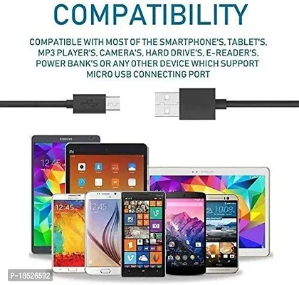 Fast Charging  Data Cable for Samsung Galaxy A10/ Galaxy Tab A 8.0 (2018)/ Galaxy A7 (2018)/ Galaxy J6+/ Galaxy J4 Core Micro USB Data Cable/Quick Fast Charging Cable/Transfer Android V8 Cable-2.4 A-thumb4