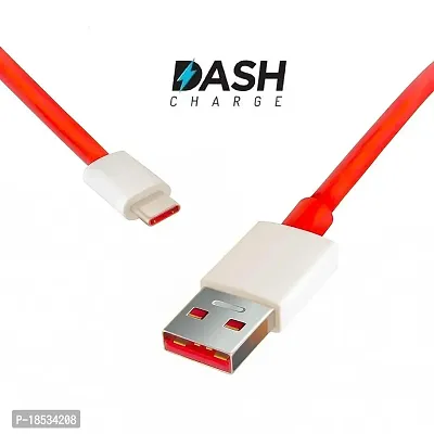 Nirsha Fast Dash Charging Charger Data Type C Cable for OnePlus 7t/7t PRO/7/7 PRO/6/6t/5t/5/3t/3/8/8 PRO/nord, USB 3.1 Type C (only Cable)-thumb2